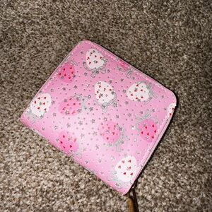 Marshalls Pink Wallet with Strawberry Design